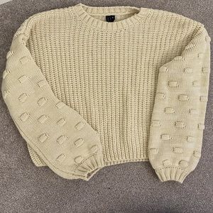 TRENDY SWEATER - CREAM SWEATER